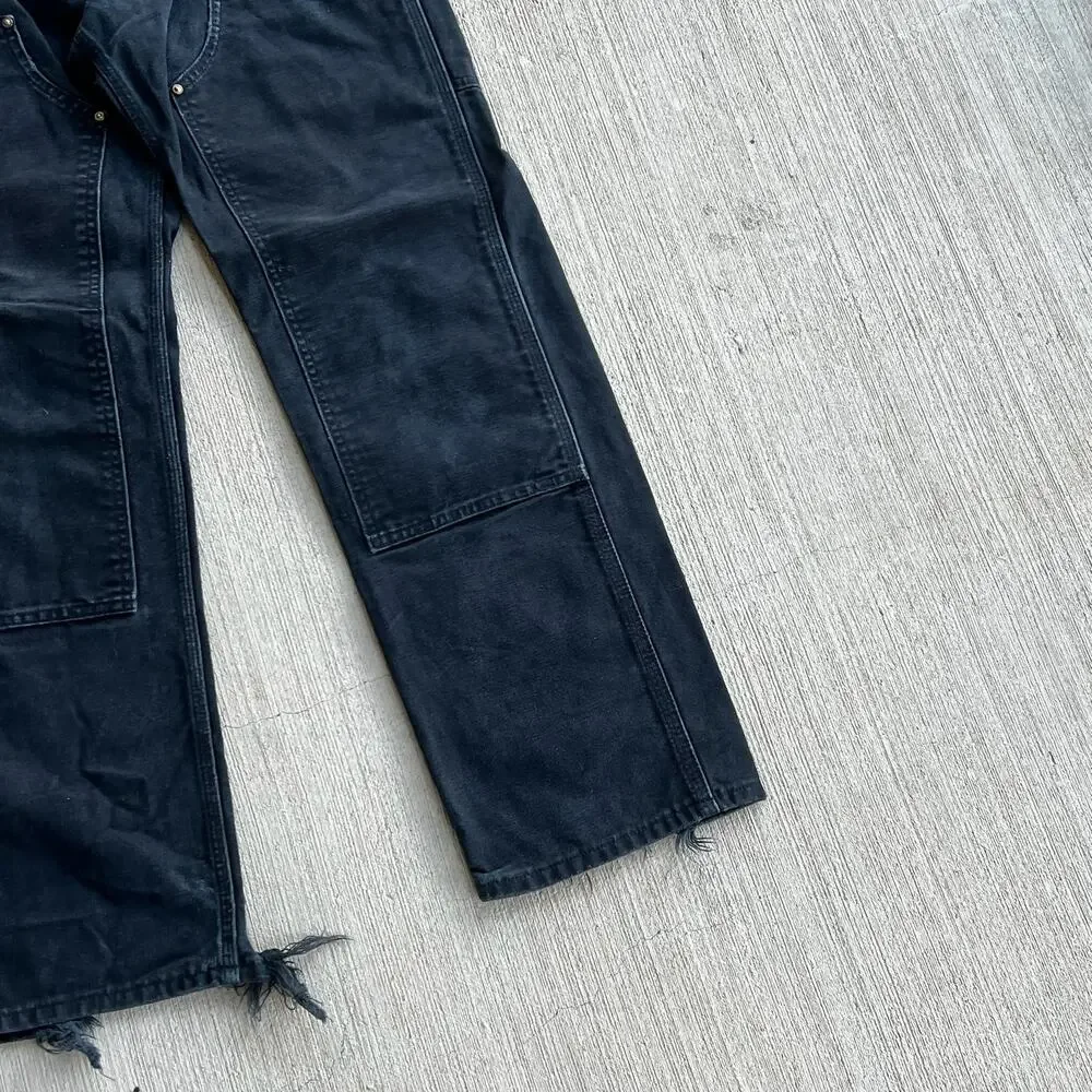 Carhartt faded black double knee work wear carpenter pants